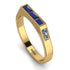 Emerald Cut Thin Sapphire Signature Ring - Sara No. 13