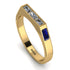 Emerald Cut Thin Diamond Signature Ring - Sara No. 61