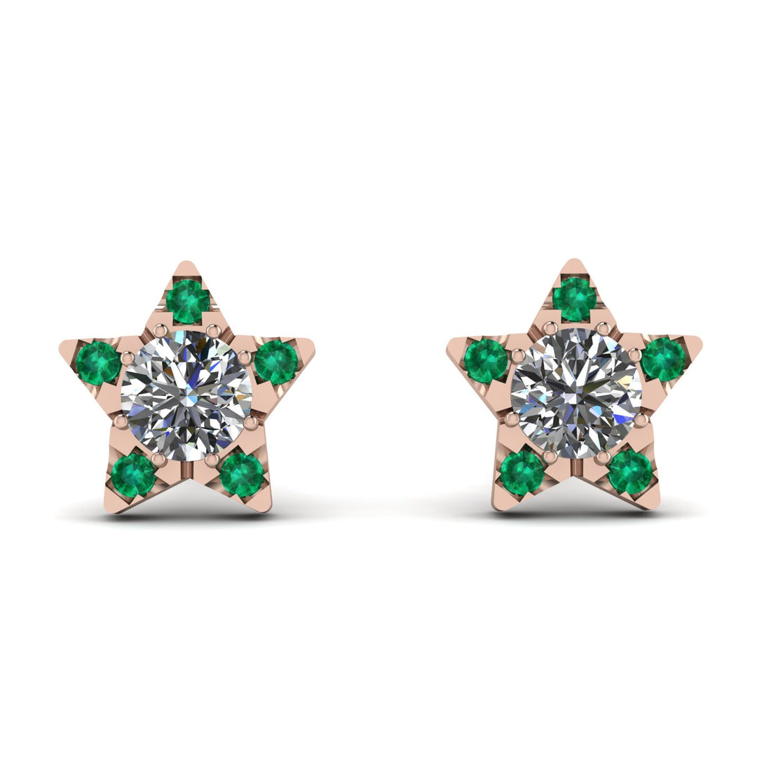 Star Halo Diamond Earrings - Zelda No. 17
