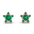Star Halo Emerald Earrings - Zelda No. 20