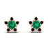 Star Halo Emerald Earrings - Zelda No. 35