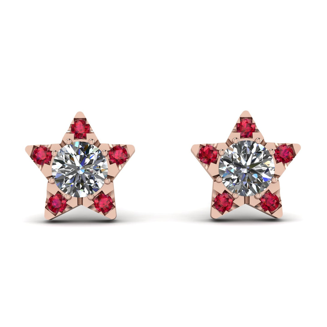Star Halo Diamond Earrings - Zelda No. 47