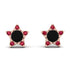 Star Halo Black Diamond Earrings - Zelda No. 53 image 1