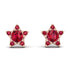 Star Halo Ruby Earrings - Zelda No. 56