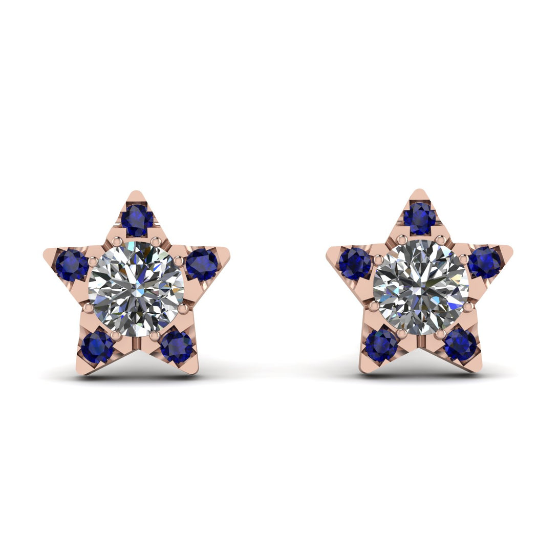Star Halo Diamond Earrings - Zelda No. 62