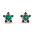 Star Halo Emerald Earrings - Zelda No. 65