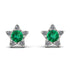 Star Halo Emerald Earrings - Zelda No. 6