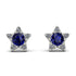 Star Halo Sapphire Earrings - Zelda No. 15