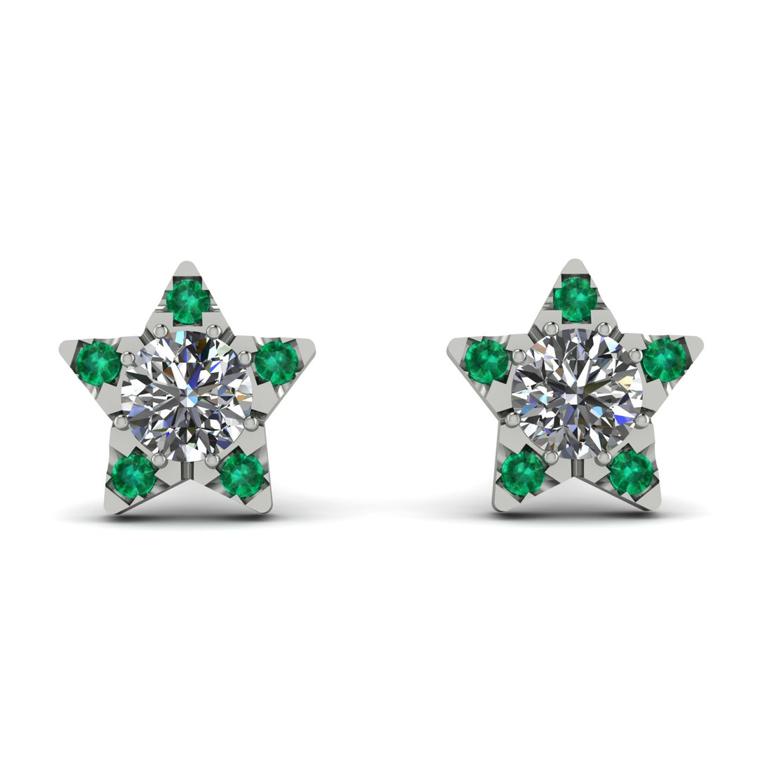 Star Halo Diamond Earrings - Zelda No. 18