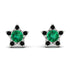 Star Halo Emerald Earrings - Zelda No. 36