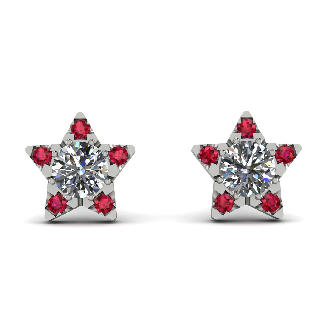 Star Halo Diamond Earrings - Zelda No. 48