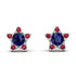 Star Halo Sapphire Earrings - Zelda No. 60