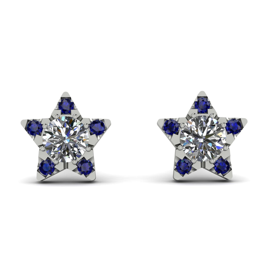 Star Halo Diamond Earrings - Zelda No. 63