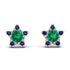 Star Halo Emerald Earrings - Zelda No. 66