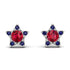 Star Halo Ruby Earrings - Zelda No. 72