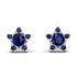 Star Halo Sapphire Earrings - Zelda No. 75
