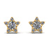 Star Halo Diamond Earrings - Zelda No. 1