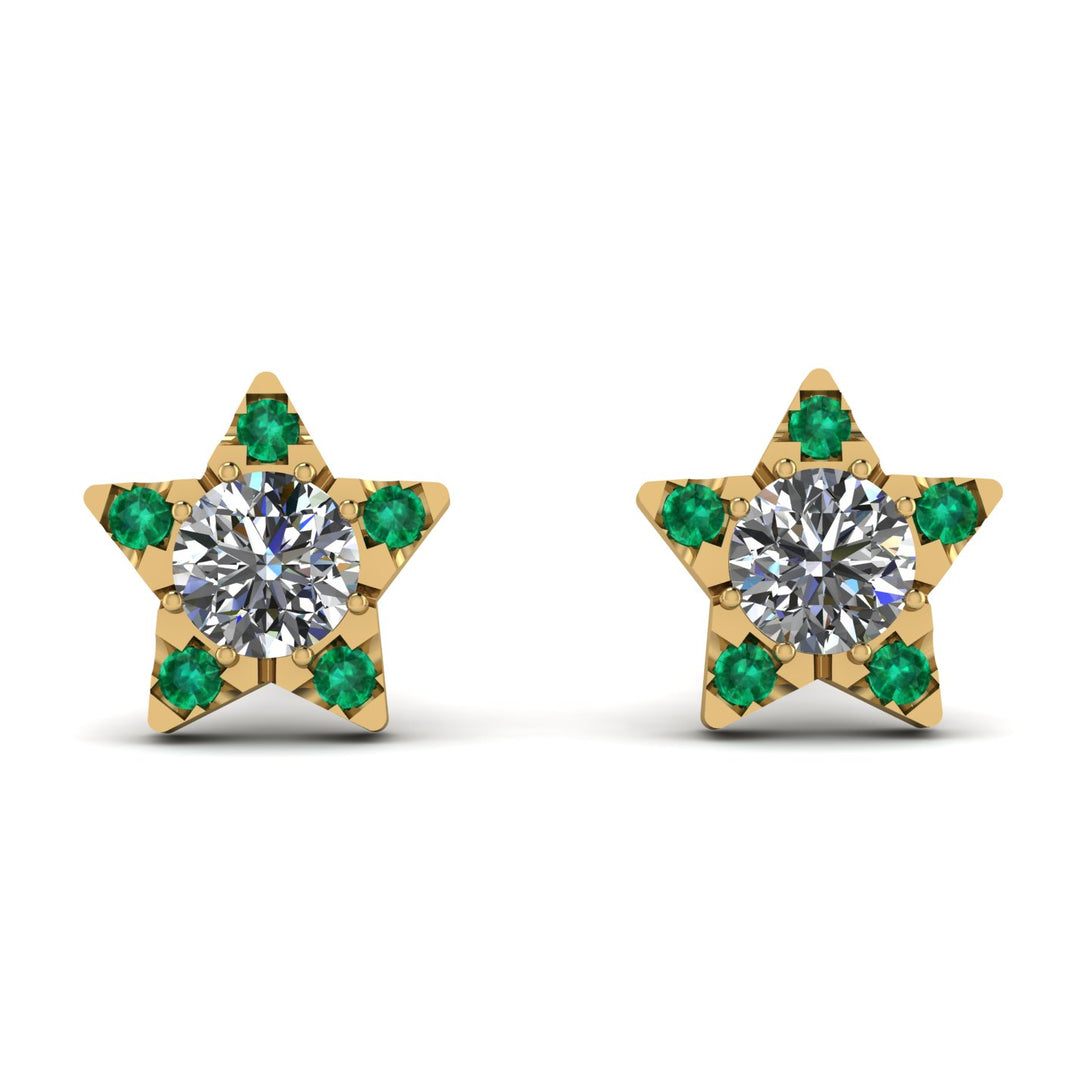 Star Halo Diamond Earrings - Zelda No. 16