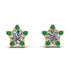 Star Halo Diamond Earrings - Zelda No. 16