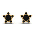 Star Halo Black Diamond Earrings - Zelda No. 37 image 1