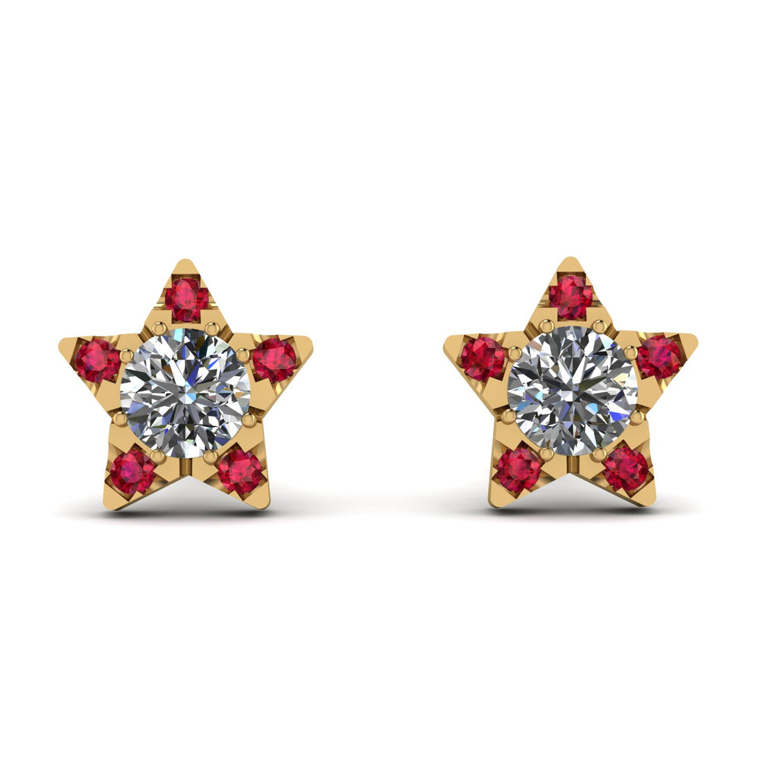 Star Halo Diamond Earrings - Zelda No. 46