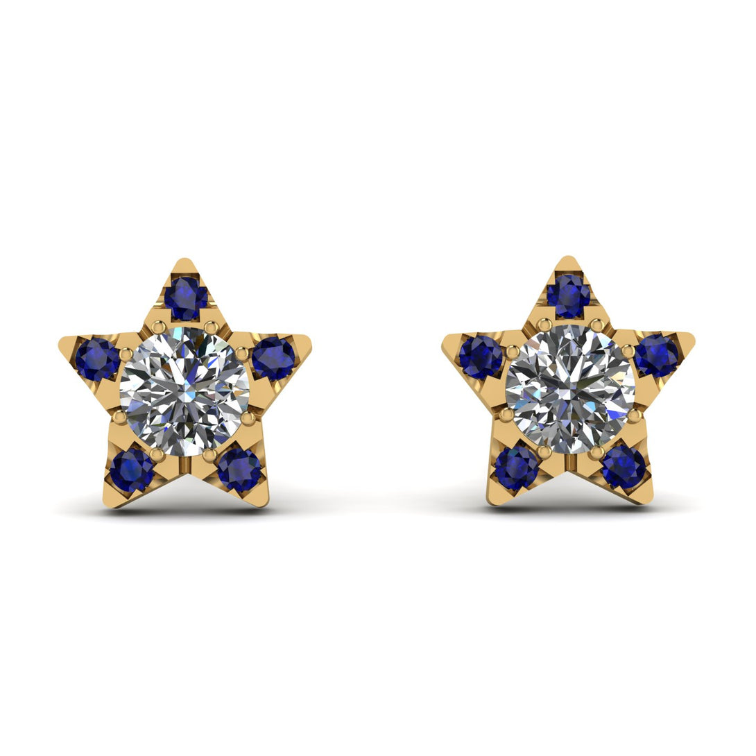 Star Halo Diamond Earrings - Zelda No. 61