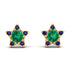 Star Halo Emerald Earrings - Zelda No. 64