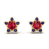Star Halo Ruby Earrings - Zelda No. 70