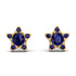 Star Halo Sapphire Earrings - Zelda No. 73