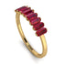 Emerald Cut Ruby Band - Esther No. 10