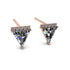 Triangle Diamond Earrings Stud - Kairi No. 2
