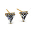 Triangle Diamond Earrings Stud - Kairi No. 1