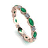 Marquise Emerald Eternity Band - Cecilia No. 5 image 1