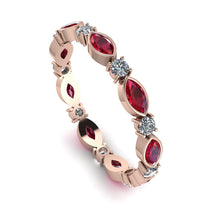 Marquise Ruby Eternity Band - Cecilia No. 11 image 1