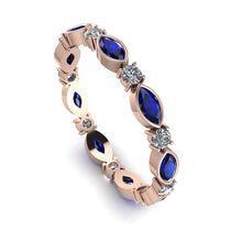 Marquise Sapphire Eternity Band - Cecilia No. 14 image 1