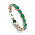 Marquise Emerald Eternity Band - Cecilia No. 20 image 1