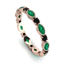 Marquise Emerald Eternity Band - Cecilia No. 35 image 1