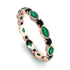 Marquise Emerald Eternity Band - Cecilia No. 35