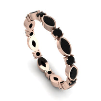 Marquise Black Diamond Eternity Band - Cecilia No. 38 image 1