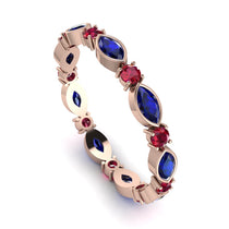 Marquise Sapphire Eternity Band - Cecilia No. 59 image 1