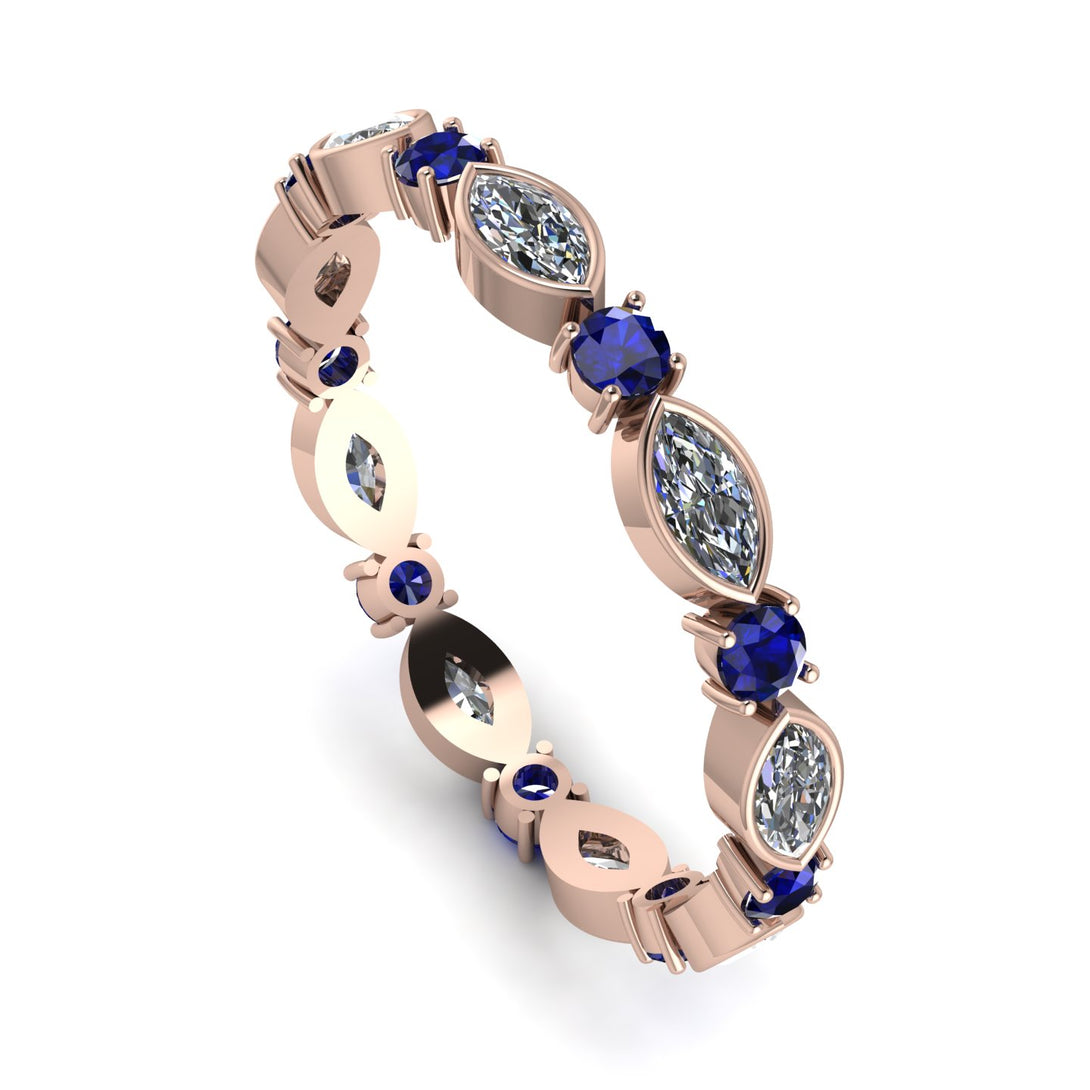 Marquise Diamond Eternity Band - Cecilia No. 62