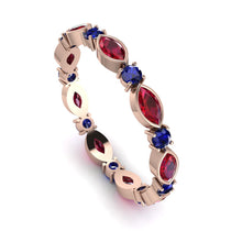 Marquise Ruby Eternity Band - Cecilia No. 71 image 1
