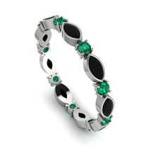 Marquise Black Diamond Eternity Band - Cecilia No. 24 image 1