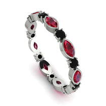 Marquise Ruby Eternity Band - Cecilia No. 42 image 1