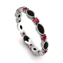 Marquise Black Diamond Eternity Band - Cecilia No. 54 image 1