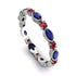Marquise Sapphire Eternity Band - Cecilia No. 60