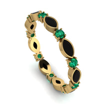 Marquise Black Diamond Eternity Band - Cecilia No. 22 image 1