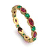 Marquise Ruby Eternity Band - Cecilia No. 25