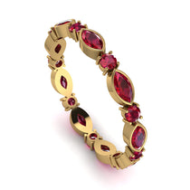 Marquise Ruby Eternity Band - Cecilia No. 55 image 1