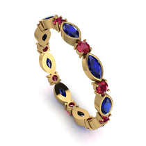 Marquise Sapphire Eternity Band - Cecilia No. 58 image 1